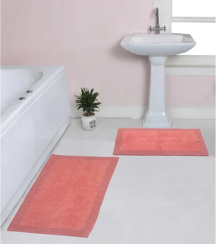 Vista 84 de Home Weavers Luxury Collection 100% Cotton Reversible Bathroom Rugs Set, Washable Rug, Soft Cotton Extra Soft and Absorbent Bath Rug, Kitchen Mat, 2
