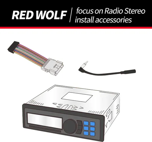 Vista 6 de RED WOLF Adaptador de antena estéreo para Subaru para Subaru 2005-2014 Forester Outback Impreza Legacy