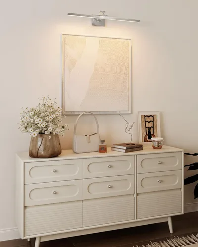 Vista 7 de VONLUCE Luz LED de Tocador de Baño de 30", Luces LED Modernas de Tocador 3CCT con Brazo Giratorio de Cabezal Rotativo de 360°, Lámpara de Baño