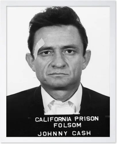 Vista 25 de Monem Art Mugshot Print - Póster retro de ojos azules de Ol' - Arte de diccionario - Diseño de pared de retrato de músico famoso - Gran decoración