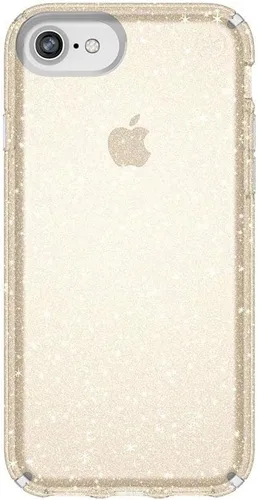 Vista 9 de Speck Funda para iPhone SE 2020/iPhone 8 Presidio transparente + funda con purpurina, resistente a los arañazos IMPACTIUM 8 pies protección contra