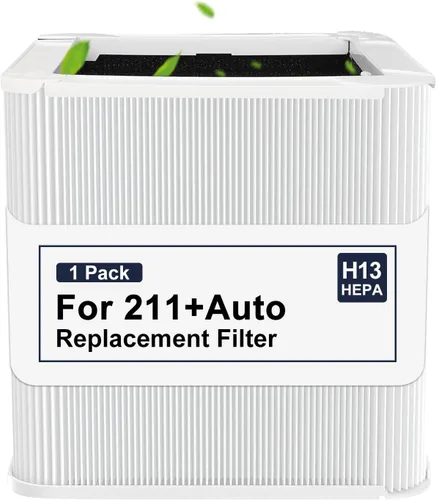 Vista 8 de 211+ Filtro de repuesto automático compatible con Blueair Blue Pure 211+ purificador de aire, sistema de filtración de 2 etapas, con carbón