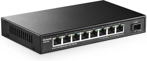 Vista 10 de MokerLink Switch Ethernet de 4 puertos 2.5G con SFP 2x10G, 4 puertos Base-T de 2.5G compatibles con 10/100/1000Mbps, conmutador de red sin