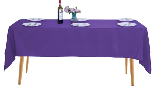 Vista 106 de Ascoza Paquete de 2 manteles cuadrados negros de tela de poliéster de 52 x 52 pulgadas para bodas, banquetes, restaurantes y fiestas