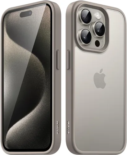Vista 21 de JETech Funda mate para iPhone 15, color negro