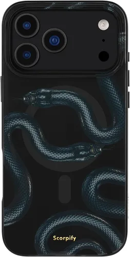 Vista 46 de SCORPIFY - Funda para iPhone 17 Pro Max Leopardo negro transparente LP-Negro Transparente Leopardo