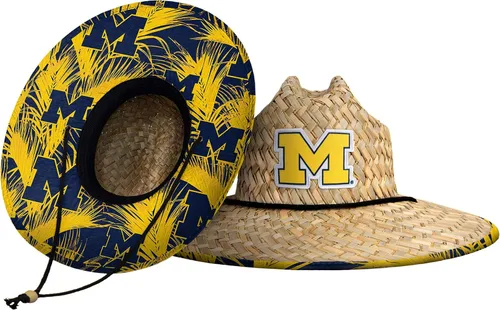 Vista 106 de FOCO - Sombrero de paja con logotipo de equipo universitario de NCAA y estampado floral para hombre