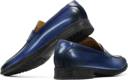 Vista 6 de Men's Slip on Oxford Dress Shoes Classic Handmade Calfskin Manufacturing More Compact, Choose The Right Size to Modify The Foot