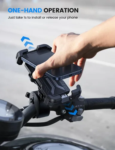 Vista 9 de Lamicall Soporte de teléfono para motocicleta y bicicleta