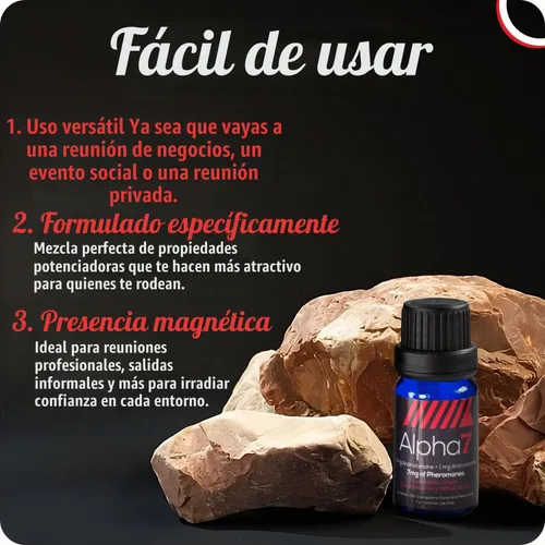 Vista 5 de Alpha 7 - Colonia de feromonas para hombre, sin perfume, elaborada por expertos, 0.3 fl oz Skin-Friendly Formula Human Pheromone Blend