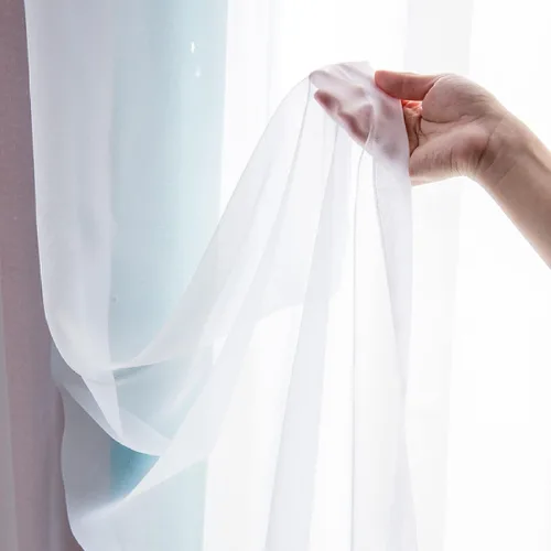 Vista 9 de Cortinas de tela con estrellas brillantes para niños, cortinas de princesa para sala de estar, cortinas opacas para ventana, cortina opaca