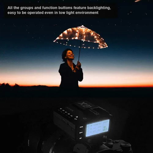 Vista 4 de Godox Disparador de flash inalámbrico X2T-S compatible con cámara Sony, conexión Bluetooth, control de aplicación, transmisor HSS 1/8000s para Godox