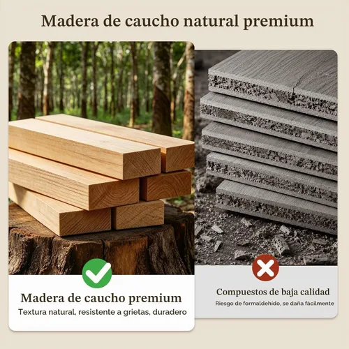 Vista 5 de Taitiy Perchero, perchero independiente de madera maciza, 2 estantes y 5 Negro