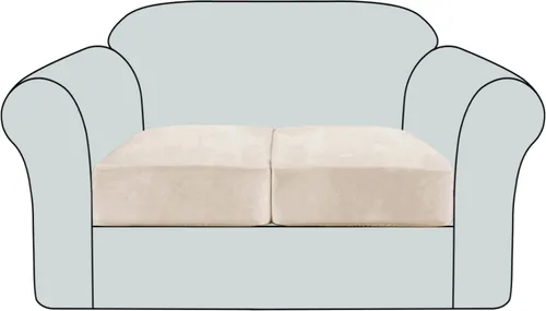 Vista 13 de Funda de cojín elástica de terciopelo, funda de felpa para asiento de sofá, protector de muebles antideslizante para silla/sofá biplaza/sofá
