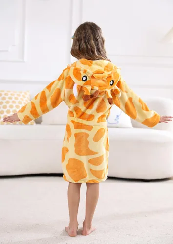 Vista 6 de CuteOn Bata de baño para mujer, forro polar suave con capucha y felpa