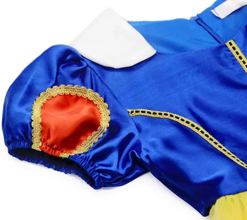 Vista 4 de Jurebecia Disfraz de princesa para niñas pequeñas disfraz de Halloween fiesta de cumpleaños vestidos elegantes de 3 a 12 años