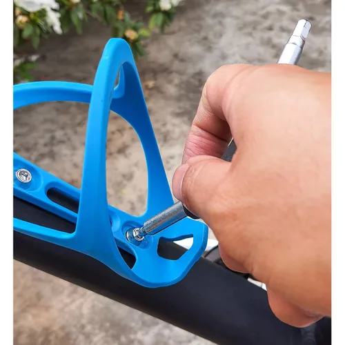 Vista 6 de ONIPAX Pernos de jaula de aluminio para botella de agua M5 x 0.630 in Paquete de 4 piezas (negro)