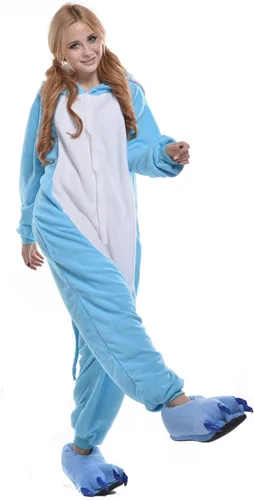 Vista 2 de NEWCOSPLAY Pijama de una pieza para adultos, disfraz de cosplay de una pieza