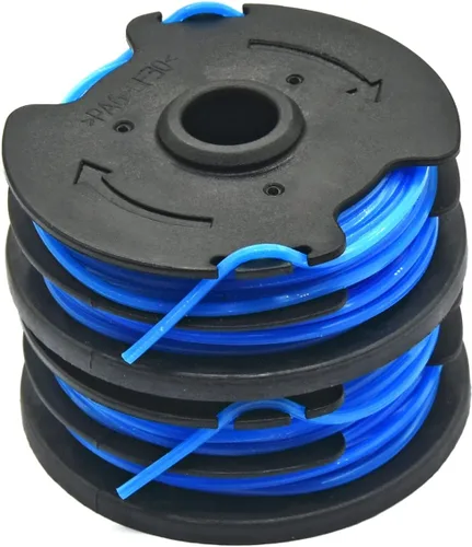 Vista 5 de 2 paquetes de 0.065 pulgadas 7 lados línea de recortadora de cuerda 2 carretes para Harbor Freight 20115E-B Bauer con cable 5.5 amperios 15 pulgadas