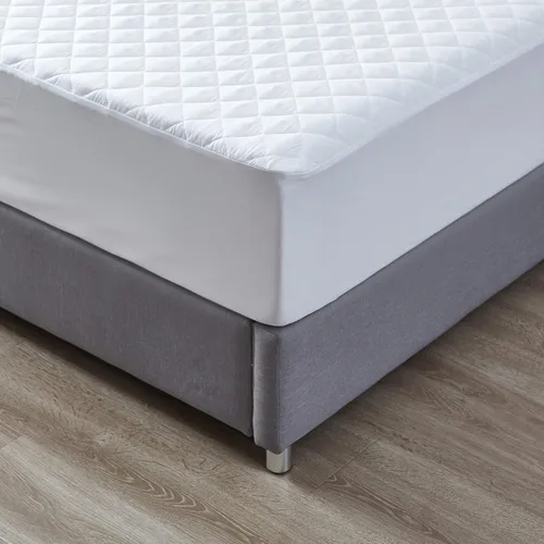 Vista 4 de Protector de colchón 100% impermeable, acolchado y refrescante, bolsillo profundo de 13 a 15 pulgadas, suave y transpirable, lavable a máquina, sin