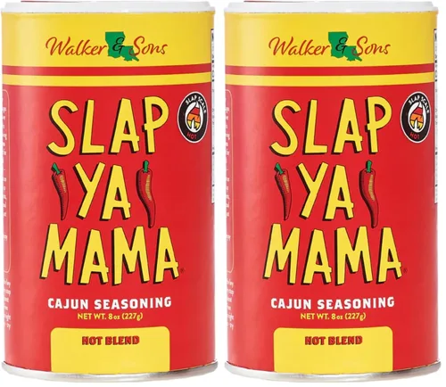Vista 11 de Slap Ya Mama Condimento cajún estilo Louisiana, mezcla caliente, sin MSG y Kosher, lata de 8 onzas