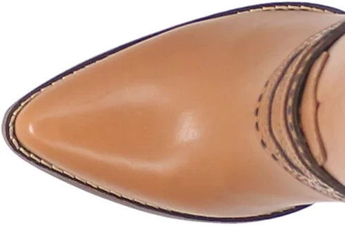 Vista 4 de Dingo Botas de baile de máscaras para mujer, tacón alto hasta la rodilla, 3 pulgadas y más, color marrón