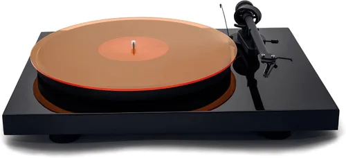 Vista 11 de Tapete acrílico para tocadiscos – 11.75 pulgadas de disco de vinilo negro – Tapete acrílico mecanizado de precisión con hueco de etiqueta