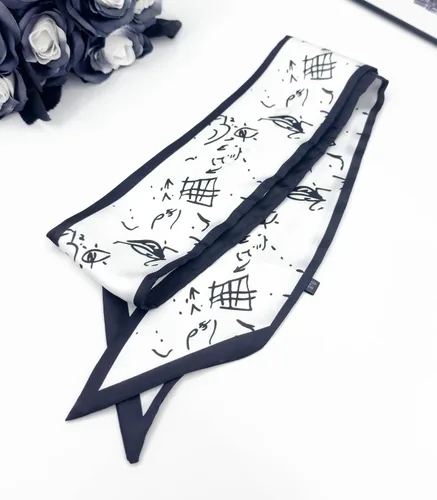 Vista 12 de Women's Designer Neckerchief Handbag Handle Ribbon Fashion Scarf Letter Printed Hair Tie