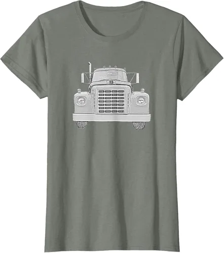 Vista 12 de Camiseta clásica de camión pesado International Harvester IH Loadstar, Negro, S
