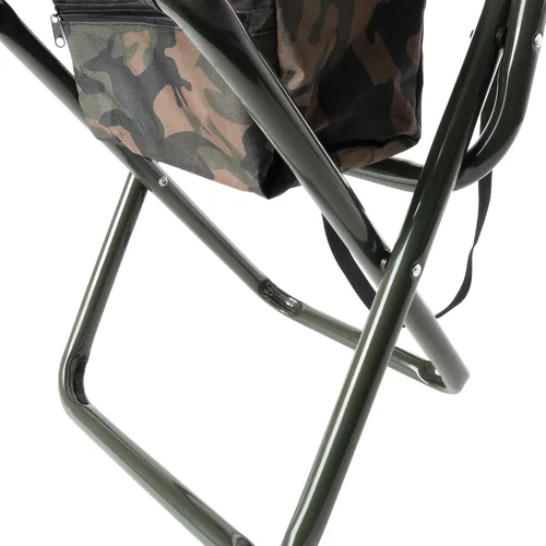 Vista 8 de Rothco Taburete plegable de lujo con respaldo y bolsa - Asiento portátil para aventuras al aire libre Camuflaje del bosque