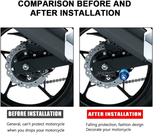 Vista 6 de Para GIXXER 250 SF 150 125 GIXXER 250SF 2018-2022 2023 Accesorios de motocicleta CNC Carretes basculantes Tornillos de soporte deslizante
