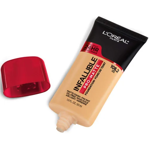 Vista 3 de L'Oreal Paris Cosmetics Makeup Infallible Pro-Matte - Base líquida de larga duración, arena, 1 onza líquida