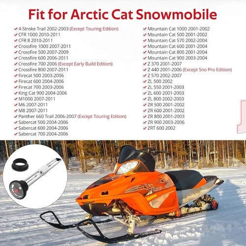 Vista 2 de Tapa del medidor de combustible para moto de nieve Arctic Cat Z 370 440 570 ZL ZR 500 550 600 800 900 M6 M8 M1000 Mountain Cat Firecat Sabercat