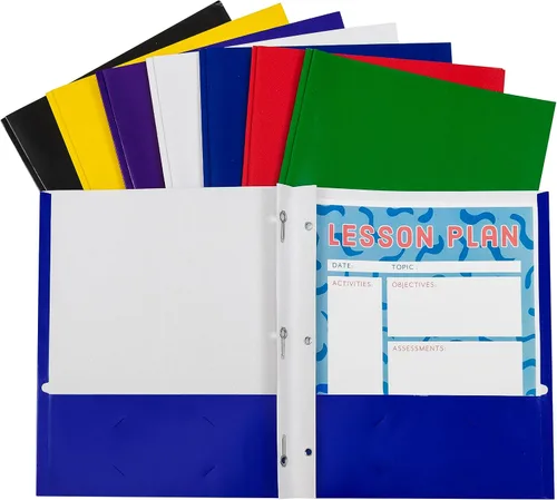 Vista 4 de C-Line Carpetas de papel reciclado con dos bolsillos, Variados