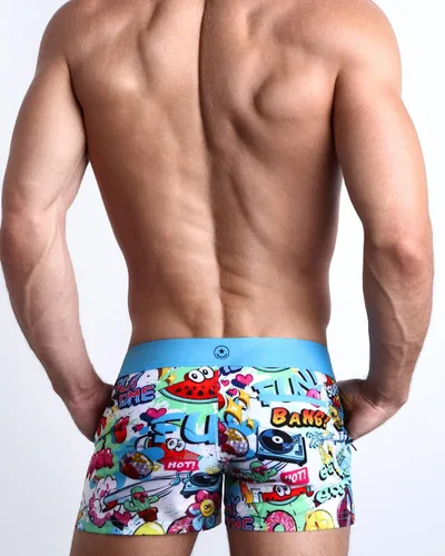 Vista 31 de Bang Men's Swimwear - Beach Shorts - Stretchy Quick-Dry All-Use Premium Swimsuit Trunk Square Cut