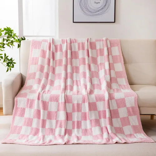 Vista 17 de YIRUIO Mantas y cobijas ultra suaves extra mullidas y cálidas, de felpa esponjosa y acogedora, de peso medio, ideales para regalos en cumpleaños