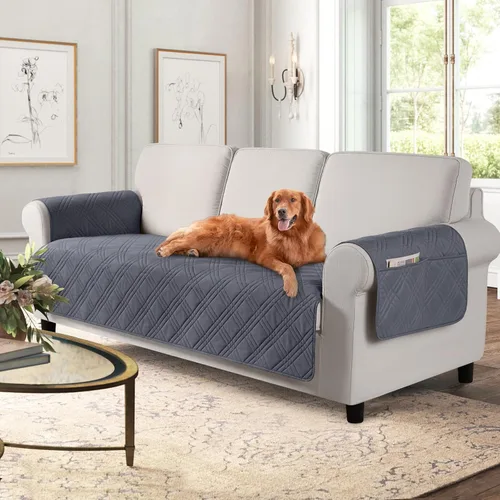 Vista 18 de TAOCOCO Fundas impermeables para silla para mascotas y perros con respaldo antideslizante, fundas para asiento de silla con bolsillo lateral