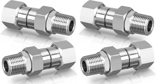 Vista 6 de M MINGLE Conector giratorio para lavadora a presión, rosca macho NPT de 3/8 pulgadas, acero inoxidable, 4500 PSI
