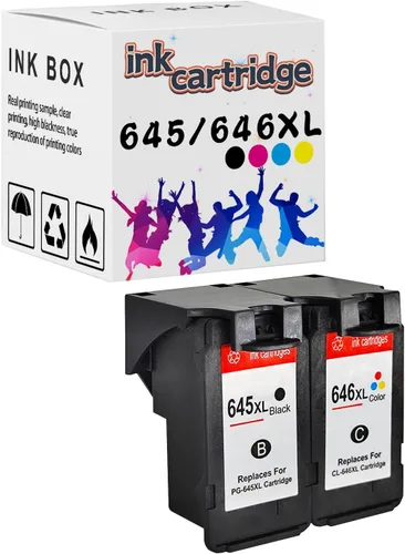 Vista 10 de 645XL 646XL Cartuchos de tinta de súper alto rendimiento compatible para Canon 645XL 646XL para impresora Canon MG2400 MG2500 MG2560 MG2460 MG2965