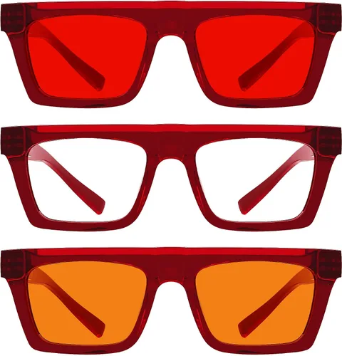 Vista 125 de Eyekepper Gafas de luz azul para hombre y mujer, paquete de 6 lentes Pilot Paquete de 6 color mezclado