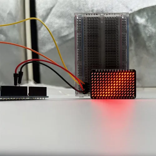 Vista 4 de Treedix PWM LED Matrix Driver IS31FL3731 y 9x16 Grid LEDs para Arduino DIY Kits (Rojo)