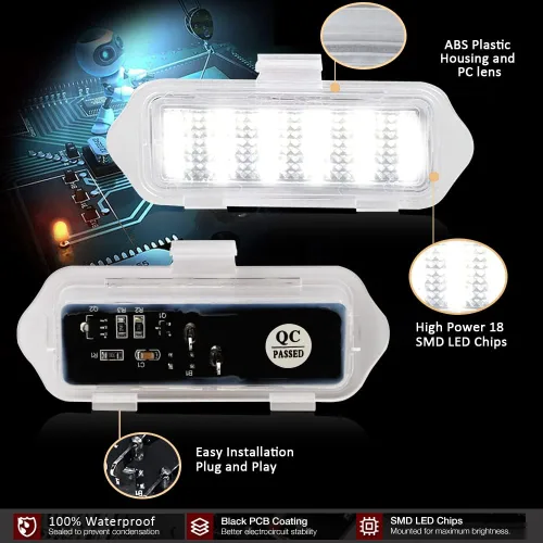 Vista 5 de Luces LED de espejo para Chevy Silverado GMC Sierra 1500 Tahoe Yukon