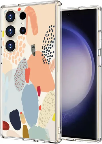 Vista 12 de ICEDIO Funda protectora duradera para Samsung Galaxy S23 Plus, ajuste delgado, transparente, con diseños de moda para niñas y mujeres, funda