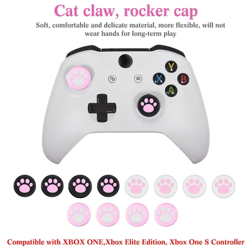 Vista 2 de Chalyna 14 Pcs Controller Skins Anti-Slip Accessories Set Silicone Cover Protector Case Compatible with Xbox OneSX Controller WirelessWired Gamepad