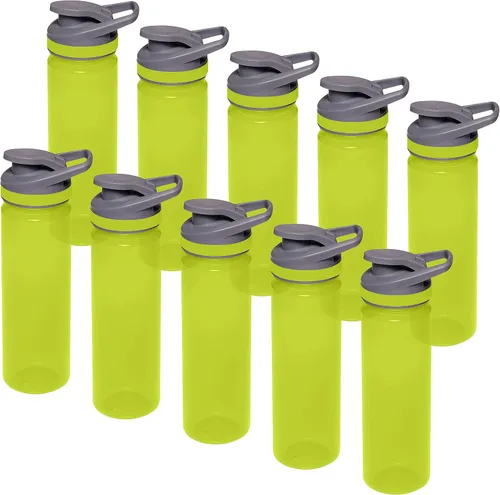 Vista 7 de DISCOUNT PROMOS Botellas de agua deportivas personalizadas de 22 onzas. Juego de 10/50/100, paquete a granel personalizado, reutilizables, a prueba
