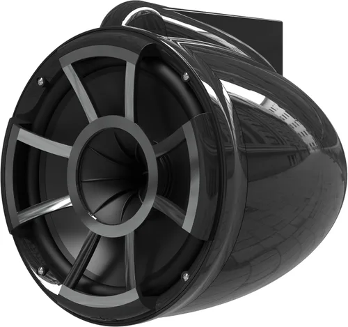 Vista 5 de Wet Sounds Revolution Series - Altavoces de torre HLCD Wakeboard de 10 pulgadas, color negro con kit de montaje X