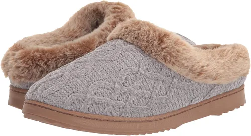 Vista 7 de Dearfoams Pantuflas de punto de felpilla Hannah para mujer