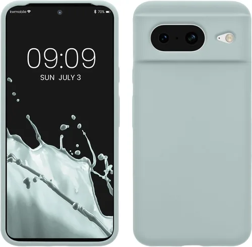 Vista 29 de kwmobile Funda compatible con Google Pixel 7 - Funda de silicona TPU con acabado suave - Piedra antigua