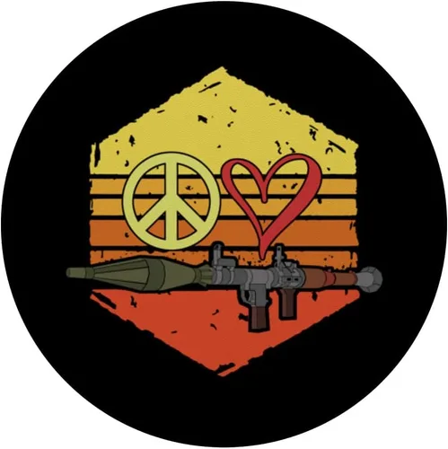 Vista 3 de Bazooka Peace Love PopSockets PopGrip intercambiables