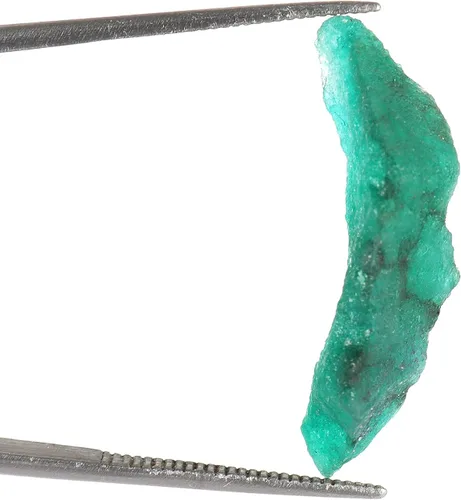 Vista 3 de 9.5 qt. Piedra de cristal curativo en bruto con certificación de gema esmeralda, color verde, cristal de esmeralda Wicca y cristal de reiki curativo